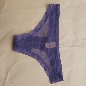 Purple victoria's secret thong